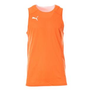 Débardeur Blanc/Orange basketball Homme Puma Dach pas cher