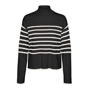 Pull Noir Femme Vero Moda Happiness pas cher