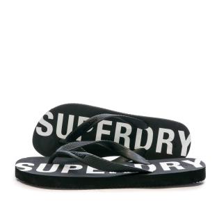 Tongs Noir Homme Superdry Code Essential pas cher