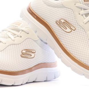 Chaussures de Sport Blanc/Rose Femme Skechers Flex Appeal vue 7