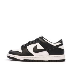 Baskets Blanches/Noires Enfan Nike Dunk Low pas cher