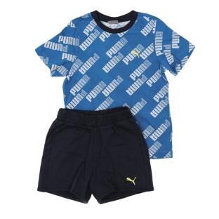 Ensemble Bleu/Noir Garçon Puma Summer pas cher