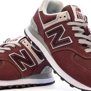 Baskets Bordeaux Femme New Balance 574 vue 7