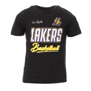 LOS ANGELES LAKERS T-Shirt Noir Garçon NBA Court Vs Track pas cher