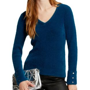 Pull Bleu Femme Morgan Moove pas cher