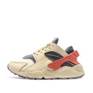 Baskets Blanches/Violettes/Rose Femme Nike Huarache pas cher