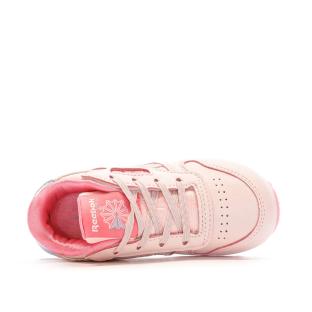 Baskets Rose Fille Reebok Classic Leather vue 4