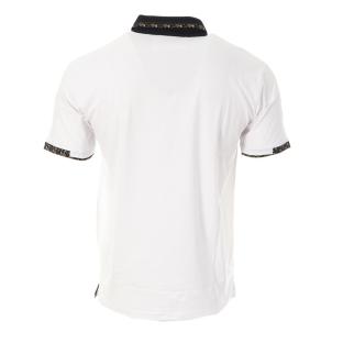 Polo Blanc Homme RMS26 Fleur vue 2