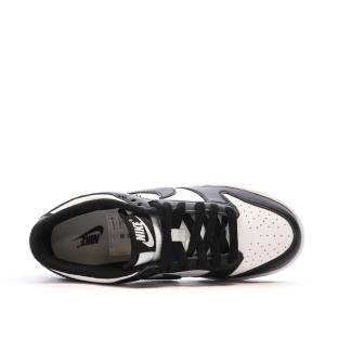 Baskets Blanches/Noires Enfan Nike Dunk Low vue 4