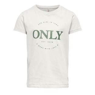 T-shirt Écru Fille Kids ONLY Kogwendy pas cher