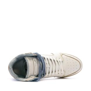 Baskets Montantes Blanc/Bleu Homme Replay Century Aged vue 4