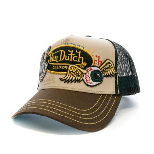 Casquette Marron Homme Von Dutch Casquette Patches pas cher