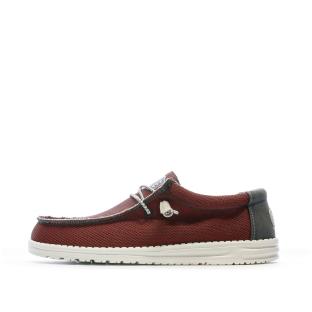 Chaussures Rouge Homme Hey Dude Wally Sox Triple Needle pas cher