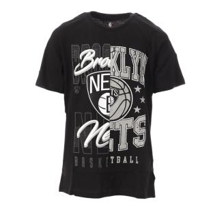 T-shirt Noir/Gris Garçon NBA Brooklyn Nets pas cher