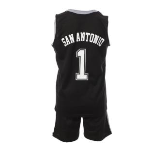 San Antonio Ensemble de basket Noir Enfant Sport Zone vue 2