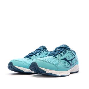 Chaussures de Running Bleu Femme Mizuno Spark 7 vue 6