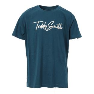 T-shirt Bleu Turquoise Garçon Teddy Smith Evan pas cher