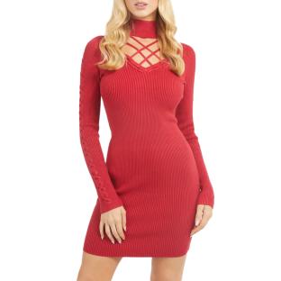 Robe Rouge Femme Guess Mock pas cher