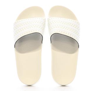 Claquettes Écru Femme Adidas Adilette IE9619 vue 3