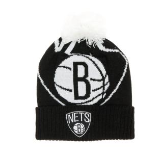 Brooklyn Nets Bonnet Noir Garçon NBA Collegiate pas cher