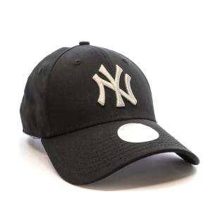 Casquette Noire Femme New Era Metallic Logo 9forty vue 2