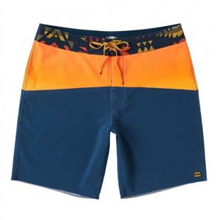 Short de bain Marine/Orange Homme Billabong Fifty50 Pro pas cher