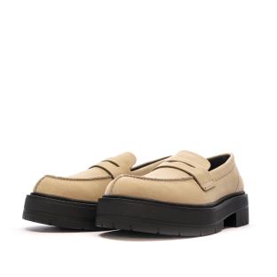 Mocassins Beige/Noir Femme Geox Spherica vue 6