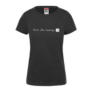 T-shirt Noir Femme The North Face Nevers Pexplorin pas cher