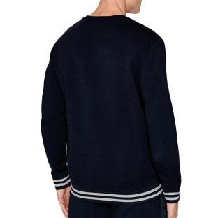 Sweat Noir Homme Guess CN Fleece JB vue 2