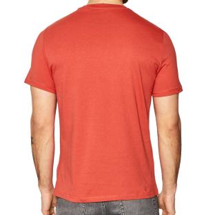 T-shirt Rouge Homme Guess Aidy M2GI10 vue 2