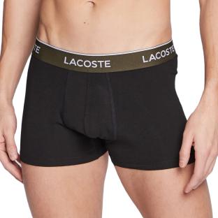 x3 Boxers Noirs Homme Lacoste 5H3401 vue 2