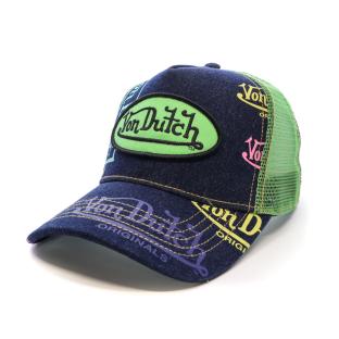 Casquette Marine/Verte Homme Von Dutch 880561 pas cher