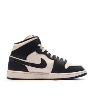 Baskets Blanches/Noires Homme Nike Air Jordan 1 vue 2