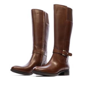 Bottes Marron Femme Geox Felicity vue 4