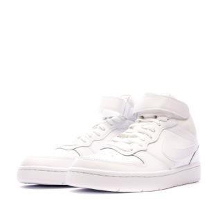 Baskets Blanche Enfant Nike Court Borough Mid 2 vue 6