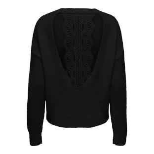 Pull Noir Femme Only Piumo vue 2