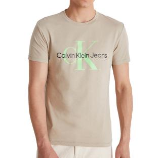 T-shirt Beige Homme Calvin Klein Two Tone pas cher