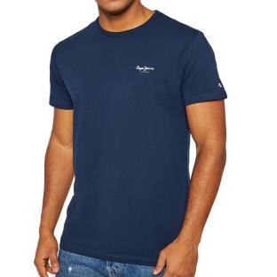 T-shirt Marine Homme Pepe Jeans Original Basic pas cher