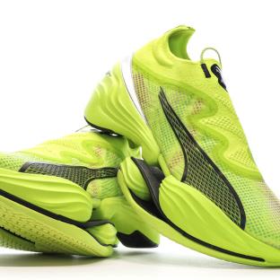 Chaussures de running Vertes Femme Puma Fast Nitro Elite vue 7