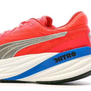 Chaussures de running Rouge/Blanche Homme Puma Magnify Nitro vue 7
