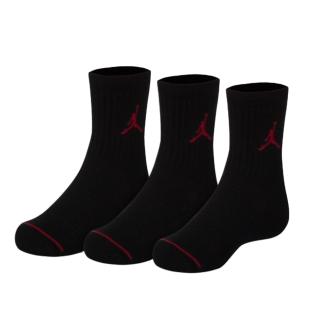 X3 Paires de Chaussettes Noir/Rouge Garçon Nike Jordan Jumpman pas cher