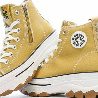 Baskets Jaune Femme Refresh Lona vue 7