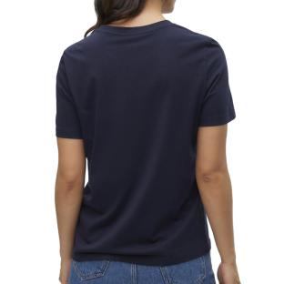 T-shirt Marine Femme Vero Moda Paulina vue 2