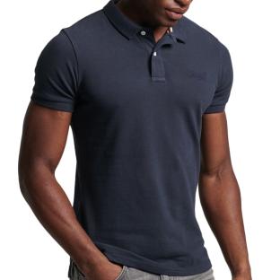Polo Marine Homme Superdry Classic Piques pas cher