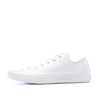 All Star Baskets blanches cuir Homme Converse pas cher