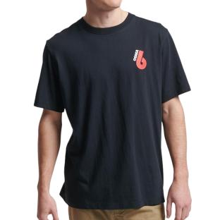 T-shirt Marine Homme Superdry Osaka Graphic pas cher