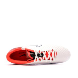 Chaussures de Foot Blanc/Rouge Homme Nike Legend 10 Academy FG/MG vue 4