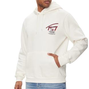 Sweat à Capuche Blanc Homme Tommy Hilfiger Reg Street pas cher