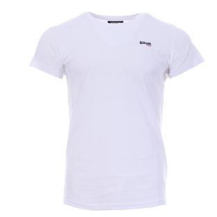 T-shirt blanc homme Schott NYC brodé pas cher