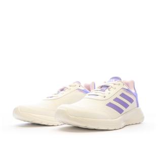 Baskets Blanc/Violet Fille Adidas Tensaur Run 2.0 K vue 6